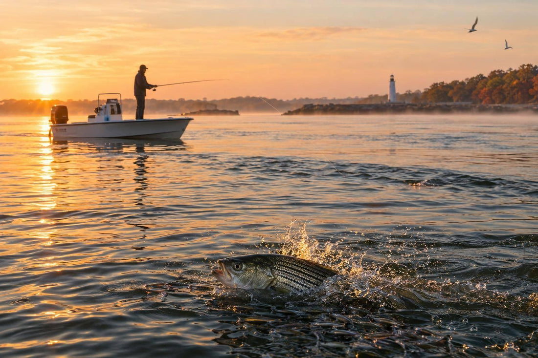 Connecticut River Mouth Fall Fishing: Stripers Stacked Up and Feeding