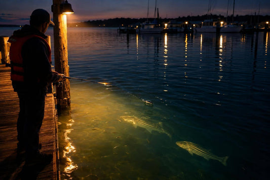 Night Fishing for Stripers: Dock Lights and After-Dark Tactics