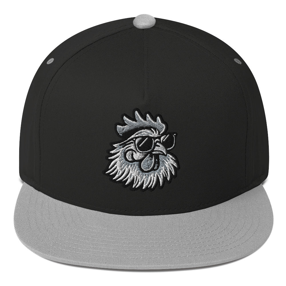 Rooster Shades Flat Bill Hat