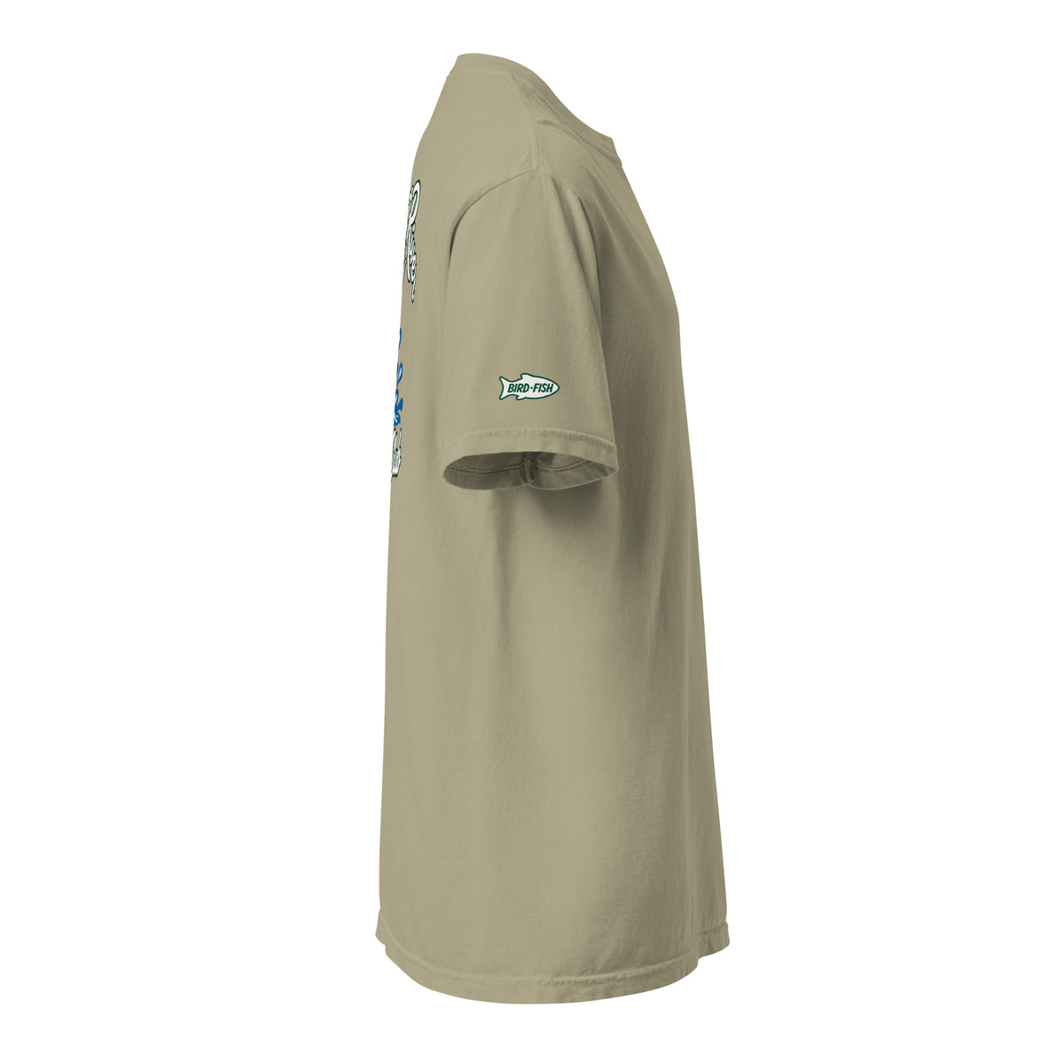 Right Sleeve BirdFish Logo - Khaki Shirt
